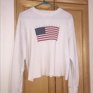 brandy melville american flag long sleeve